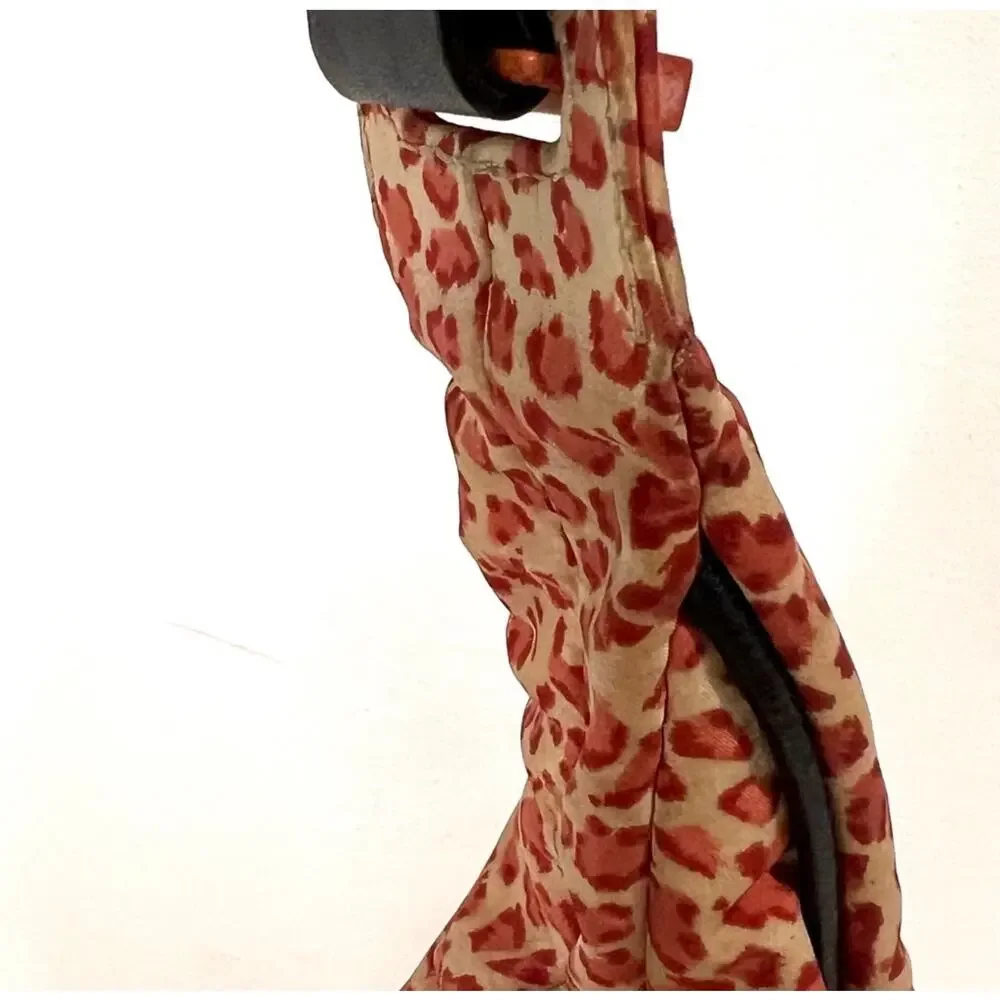 Bottega Veneta Mini Leopard Red Beige Hobo Shoulder Bag - Picture 4 of 11